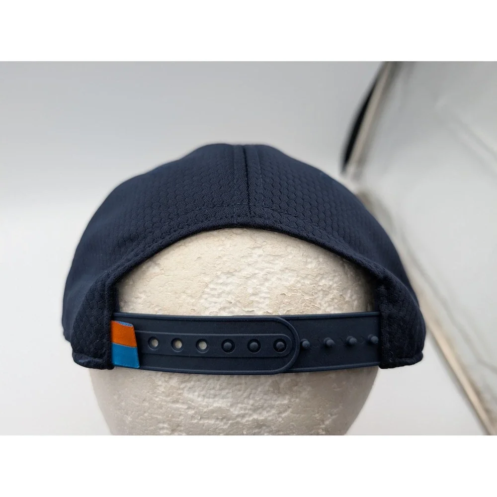 Macron PGA Golf Hat Navy Blue White Rope Snapback Performance Cap JR USA008/26